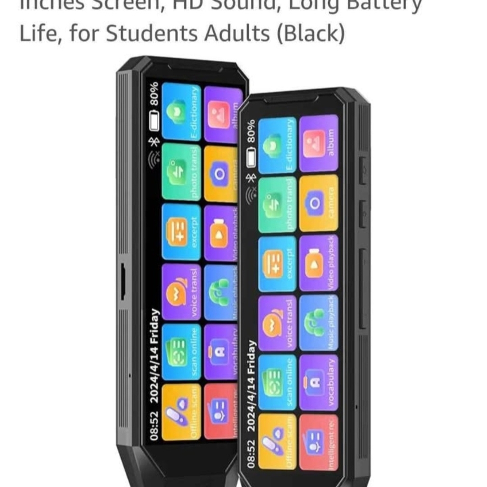 Portable Audio Player with Touchscreen - Black